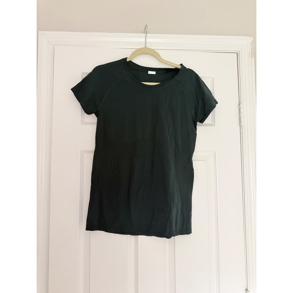 Athleta Momentum Flex Tee Women's Medium Green Short Sleeve Seamless Athletic